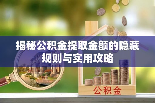 义竹揭秘公积金提取金额的隐藏规则与实用攻略