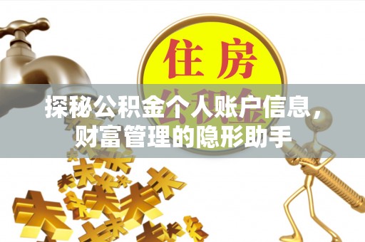 义竹探秘公积金个人账户信息，财富管理的隐形助手
